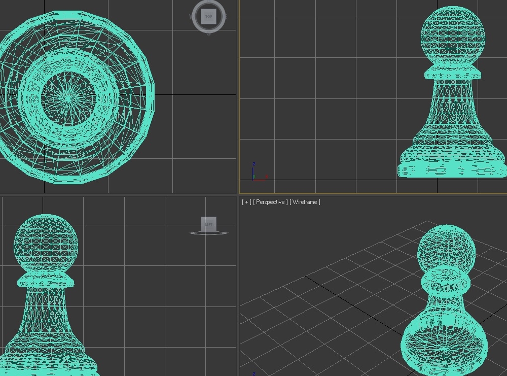 Как сделать шахматную фигуру в 3ds max