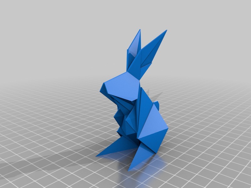 Origami tarzında tavşan (Plastik Aparattır!!!)