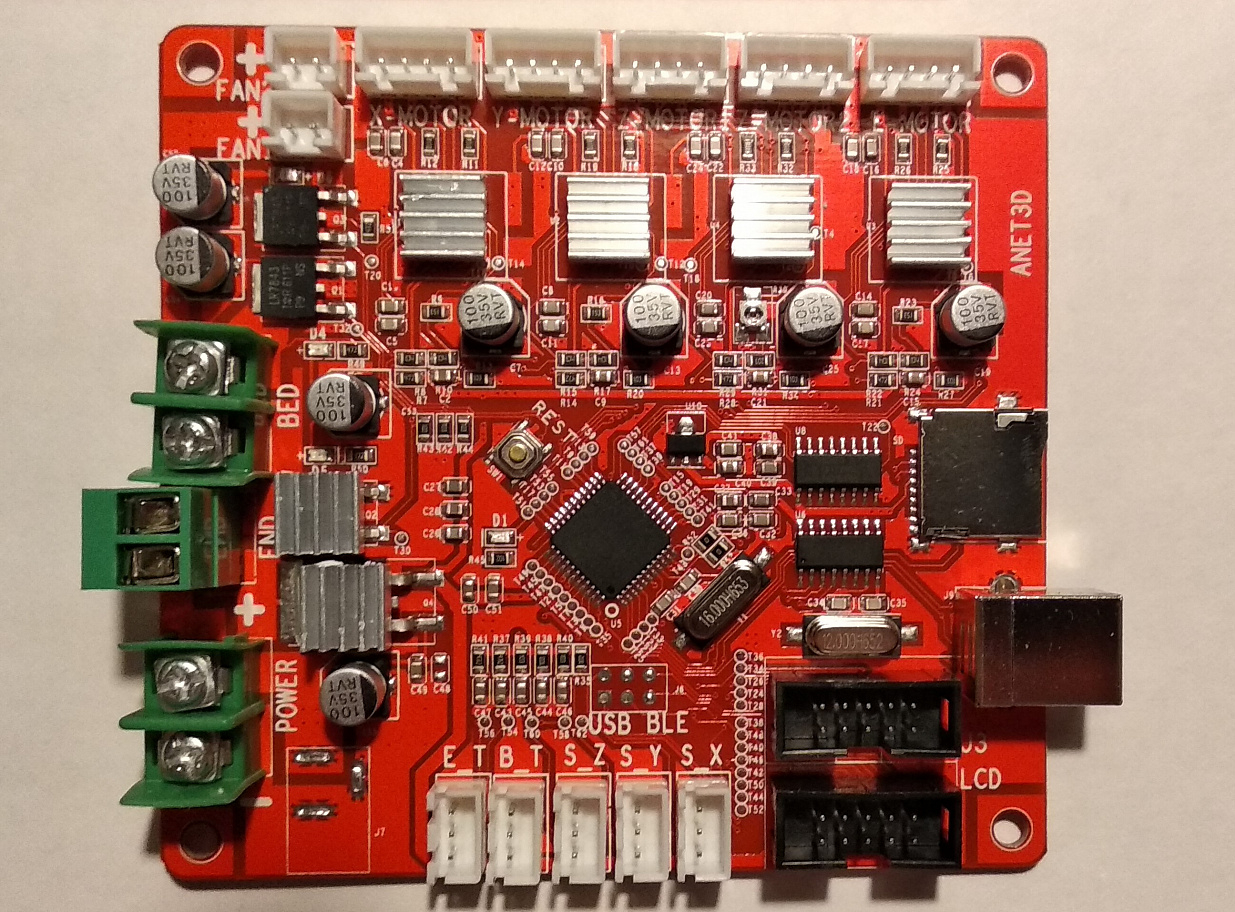 Плата 8бит+ дисплей 12864 + внешний мосфет для сборки принтера (возможно на базе Anet A6)
