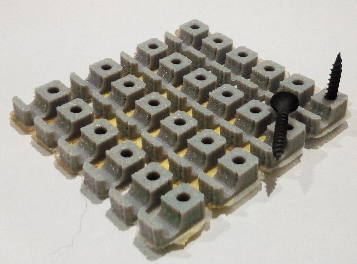 bükümlü çift kabloyu kendinden kılavuzlu vidayla sabitleme (Plastik Aparattır!!!)