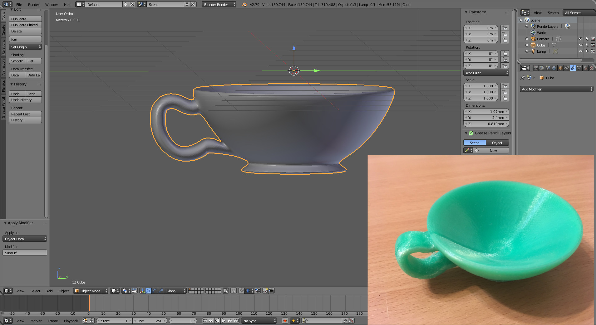 Blender macht sich Asiatin klar 