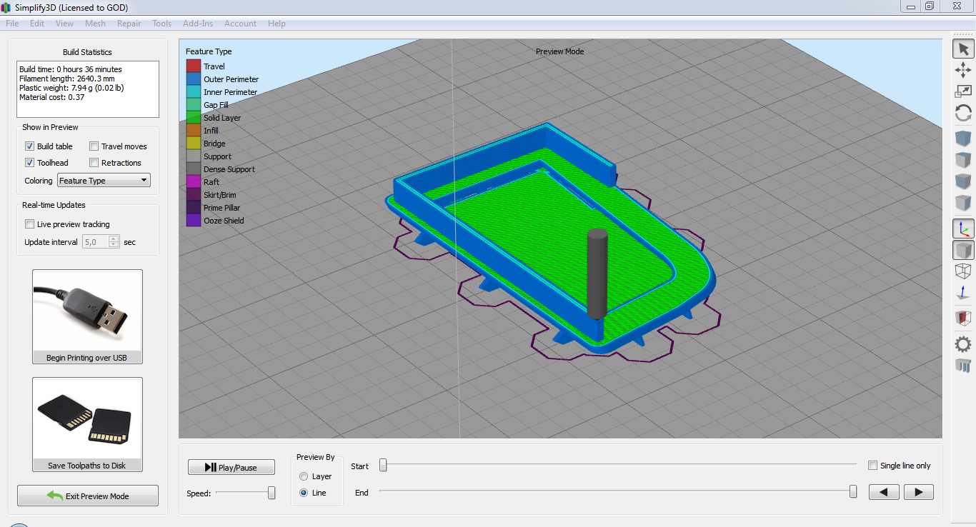 Как в simplify3d добавить принтер