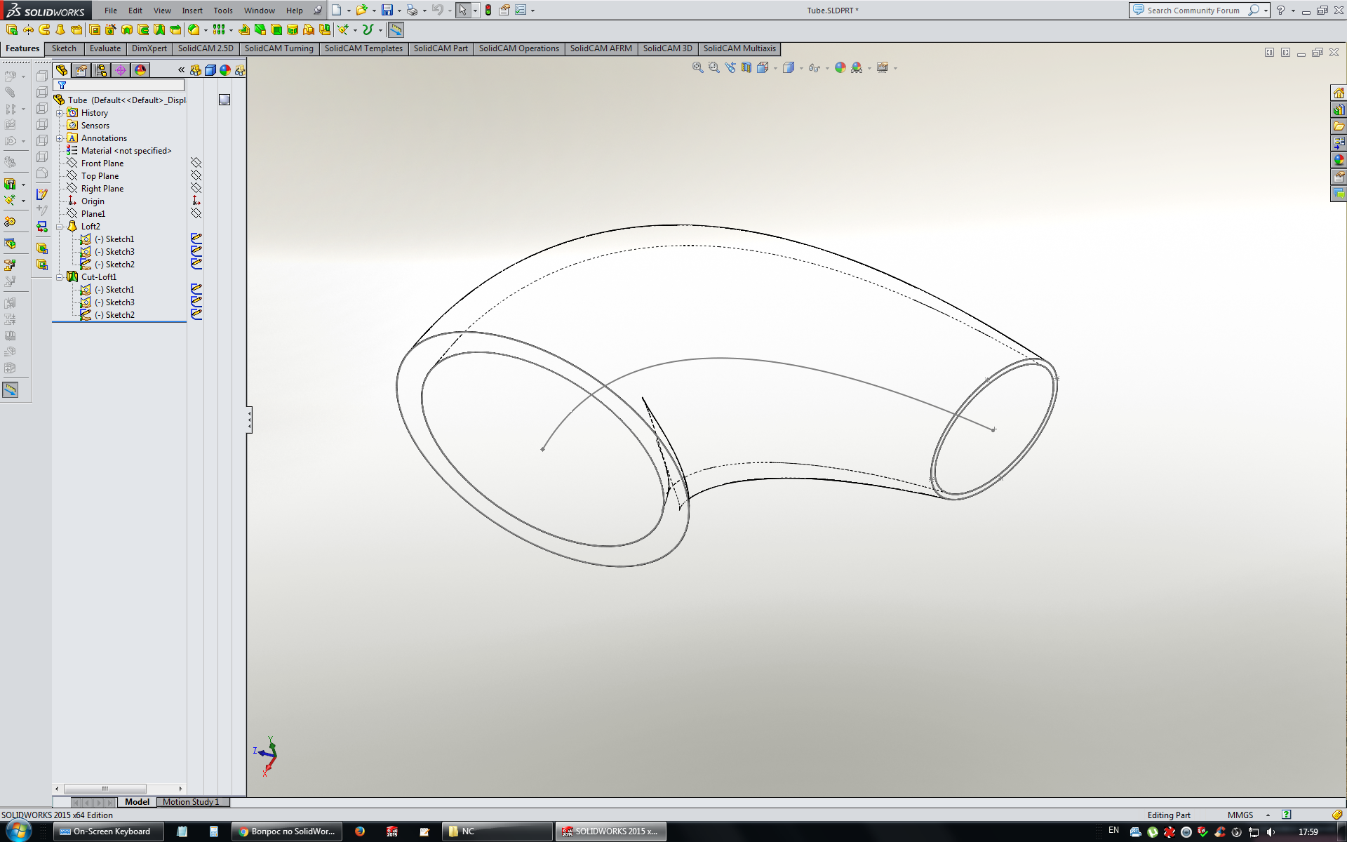 Solidworks эскиз