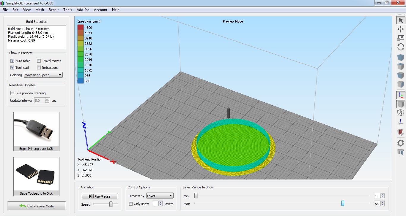 Simplify3D и подшипник