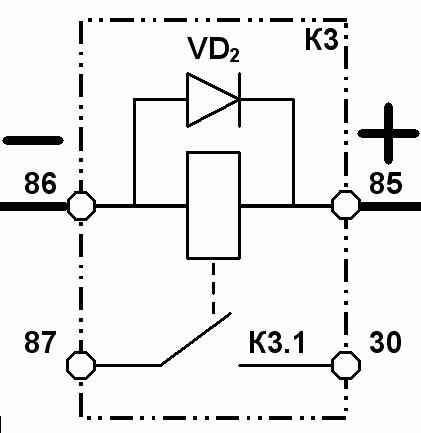 Реле с диодом схема подключение