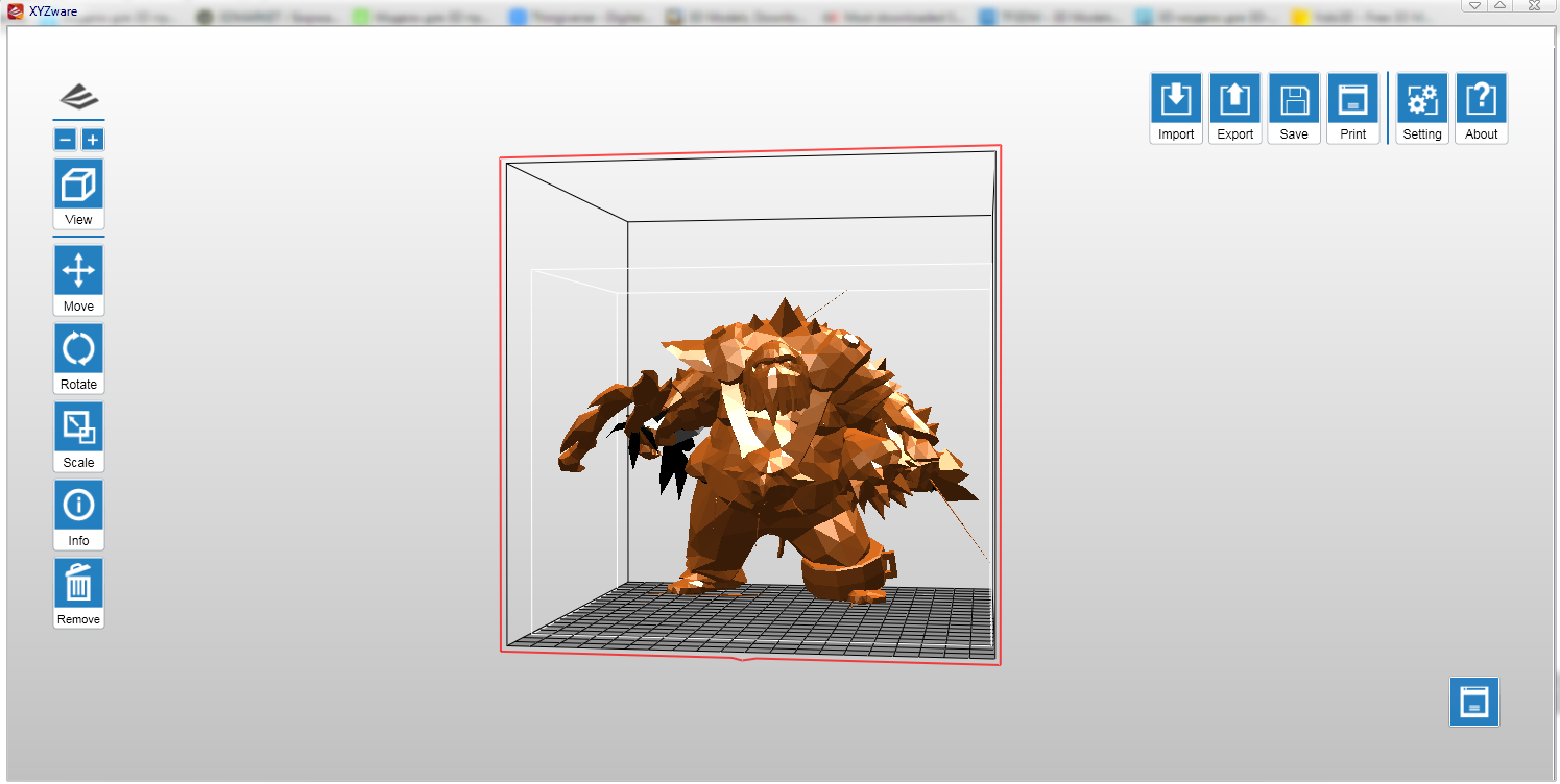 Помогите новичку правильно распечатать 3d-модель из игры.