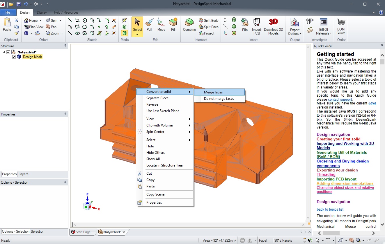 Как stl файл открыть в fusion 360