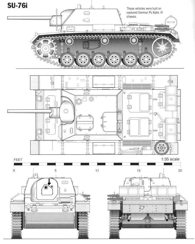 Чертеж танка су 100