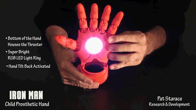 Уникальный 3D-печатный протез позволит детям почувствовать себя Железным человеком