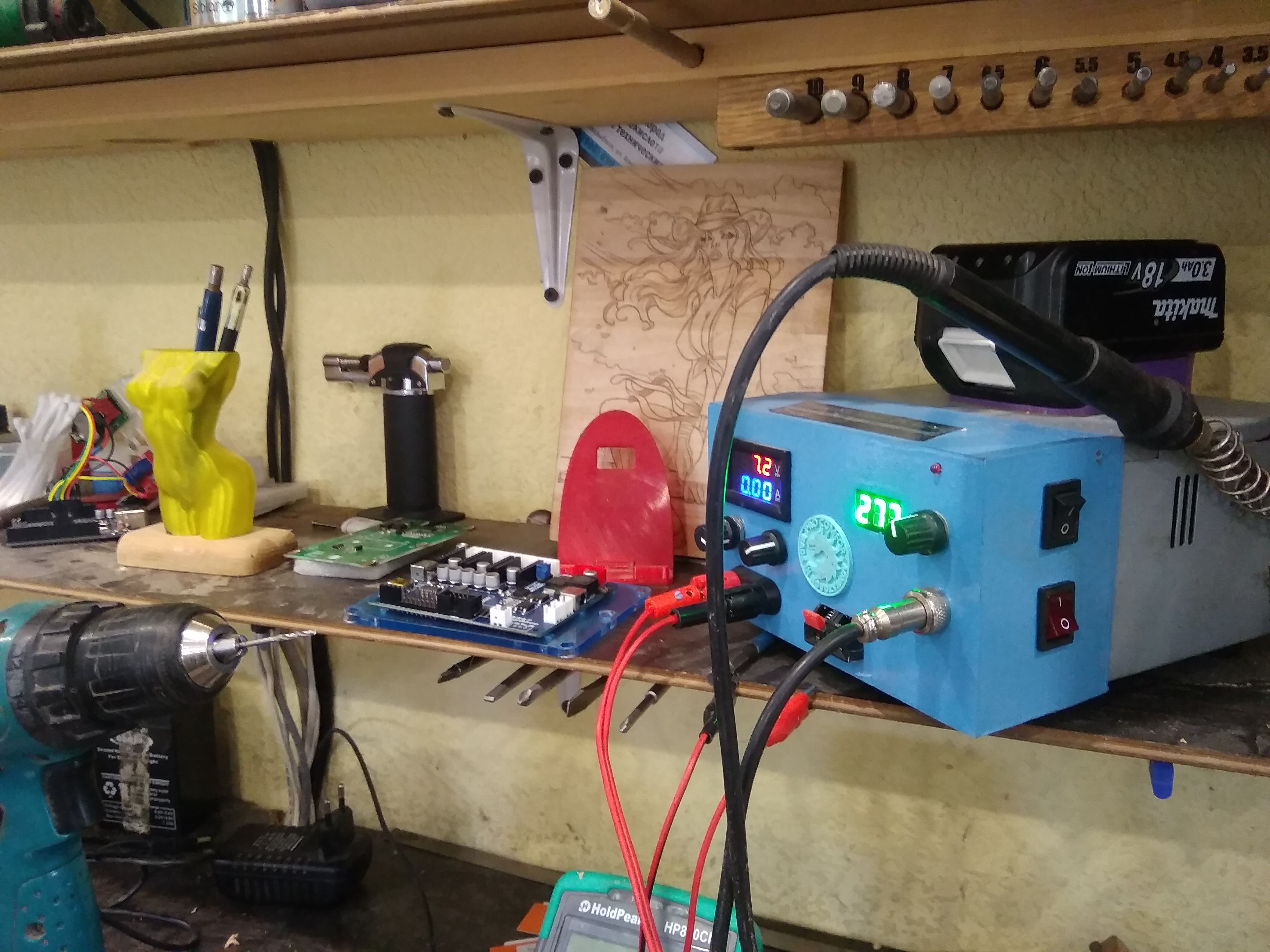 3d модель Корпус 2 в 1. Паяльник ,лаб блок питания. для 3d принтера ...