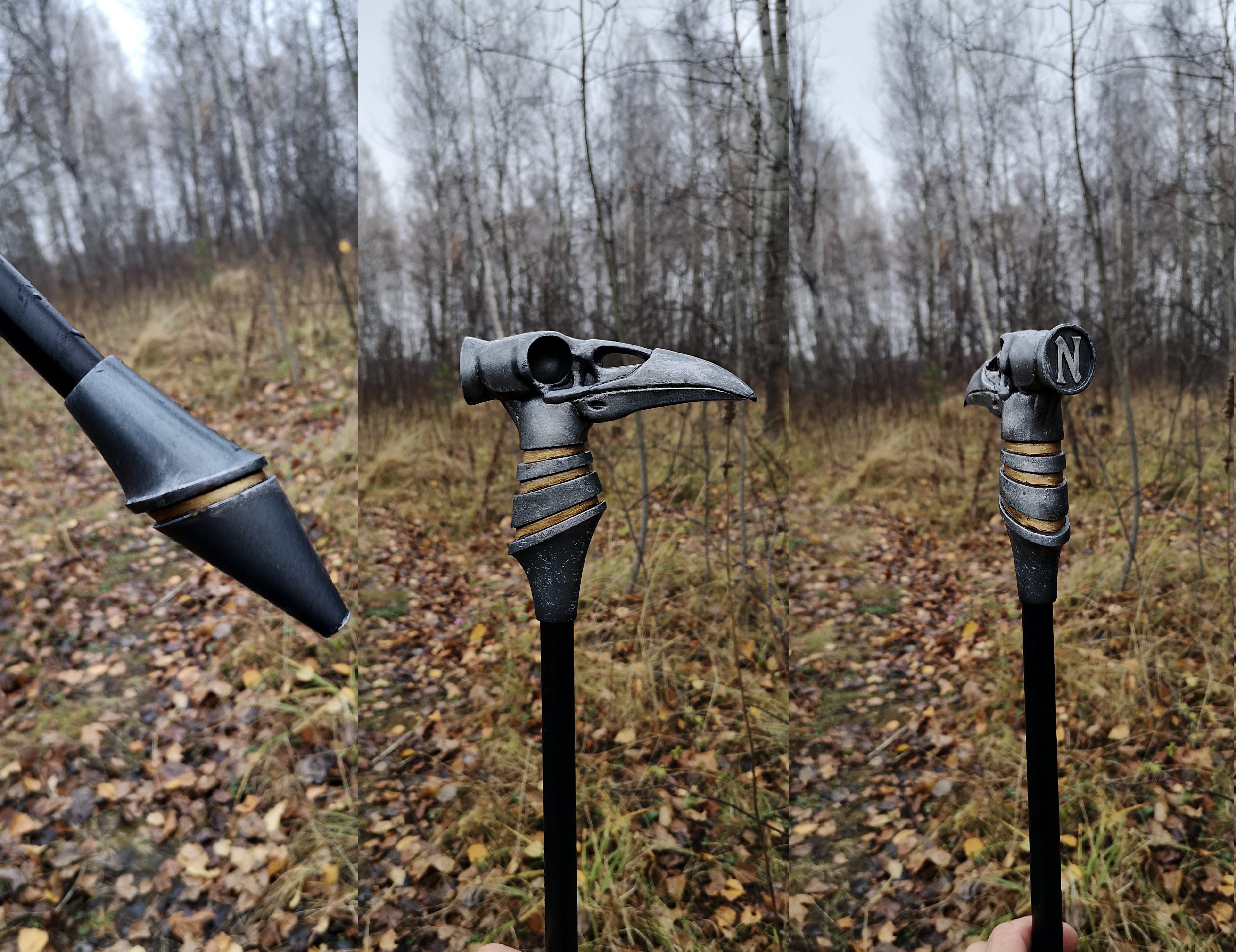 Kuzgun baston (bastonun sapı) (Plastik Aparattır!!!)