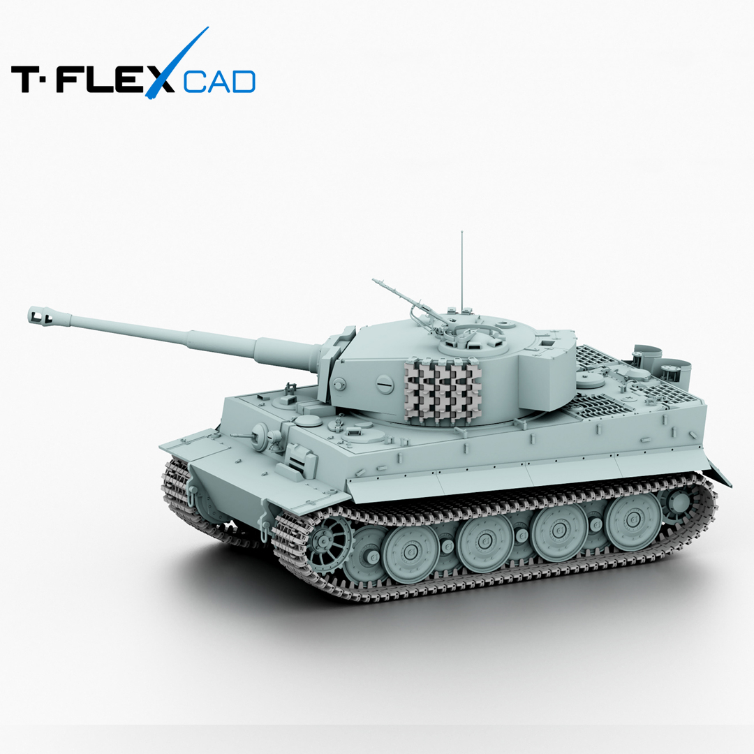 3d модель Танк Tiger Ausf. E в масштабе 1:16 для 3d принтера - скачать ...