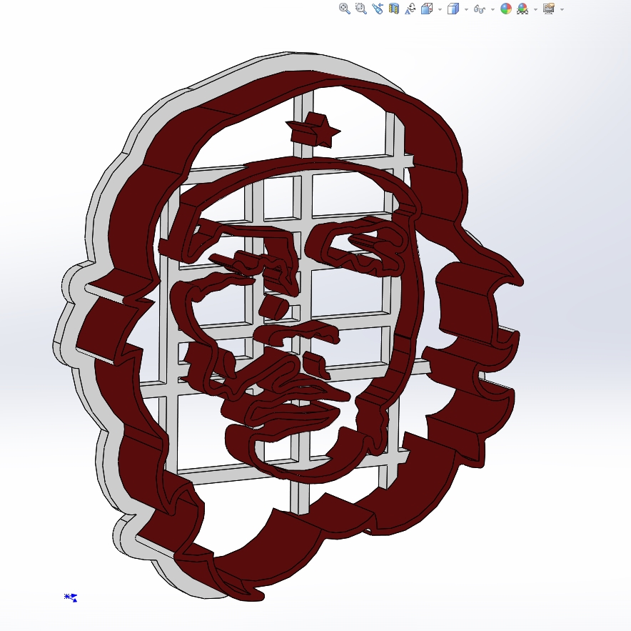 Cher Guevara Kurabiyeleri - 6 cm (Plastik Aparattır!!!)