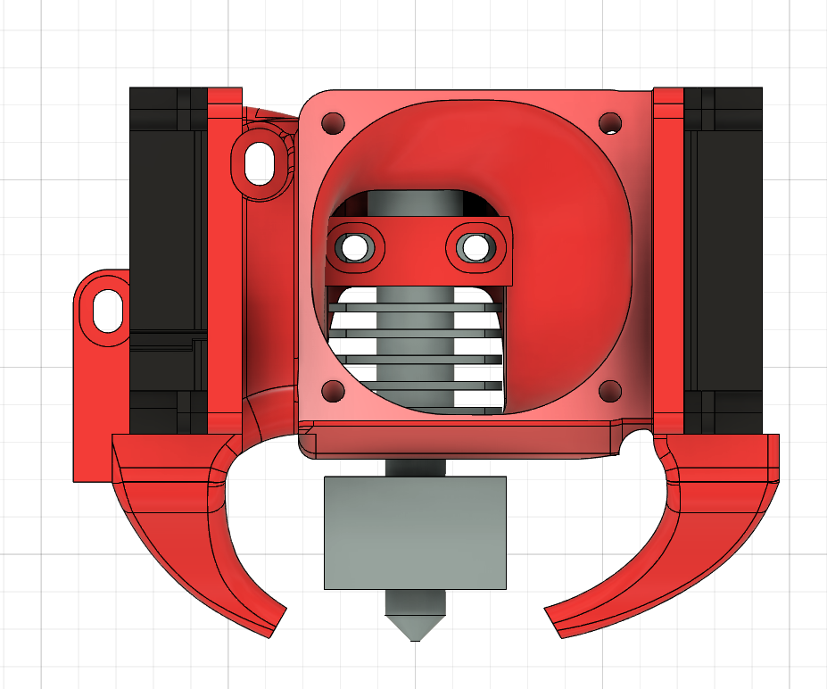 Kingroon klp1. KINGROON kp3 обдув. Обдув e3d v6. E3d v6 обдув модели. E3d v5 Vyper hotend обдув.