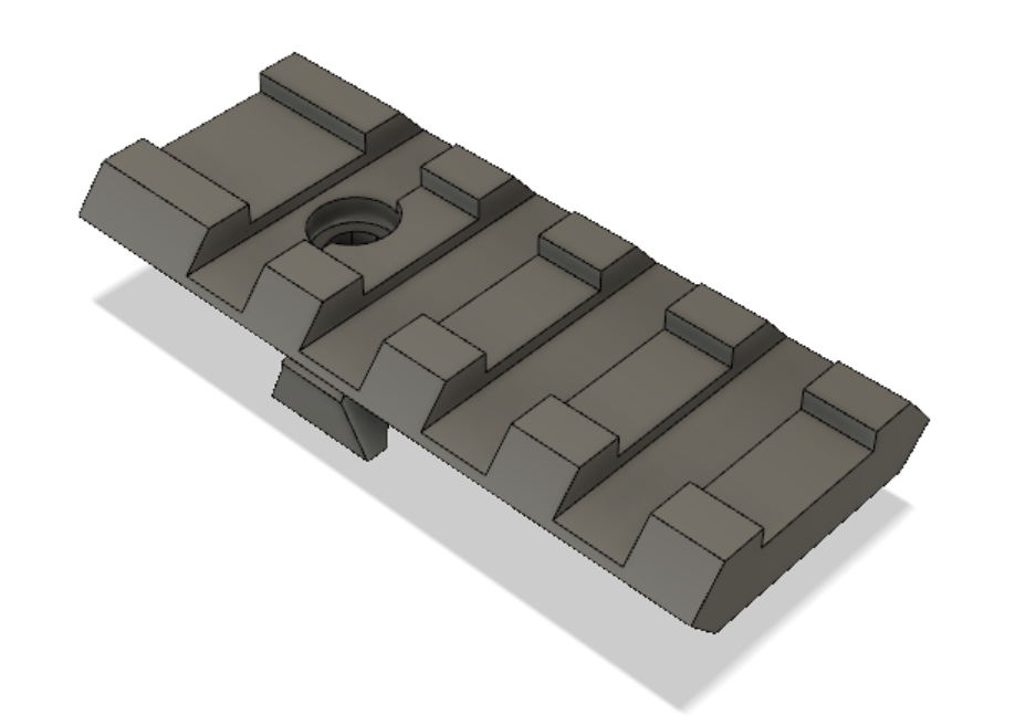 Hi-capa 4.3 (50&60mm) için Picatinny çubuğu (Plastik Aparattır!!!)