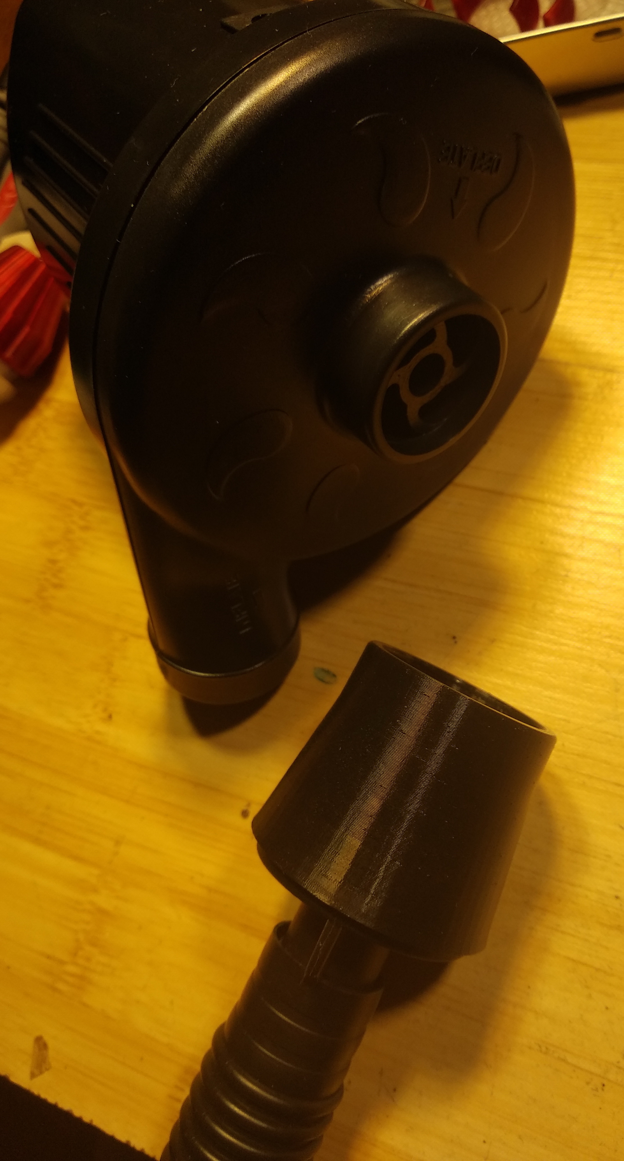 3d модель Переходник с электронасоса для ПВХ лодки для 3d принтера ...