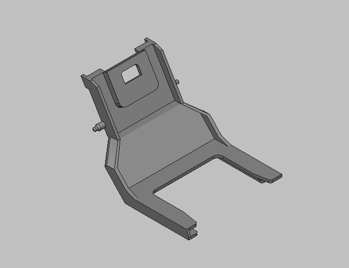 Bir elektrikli süpürgenin bir torbasının tutucu (Plastik Aparattır!!!)