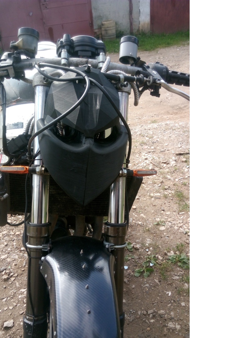 Streetfooter tarzı motosiklet için Streetmaska ​​Budka (Plastik Aparattır!!!)