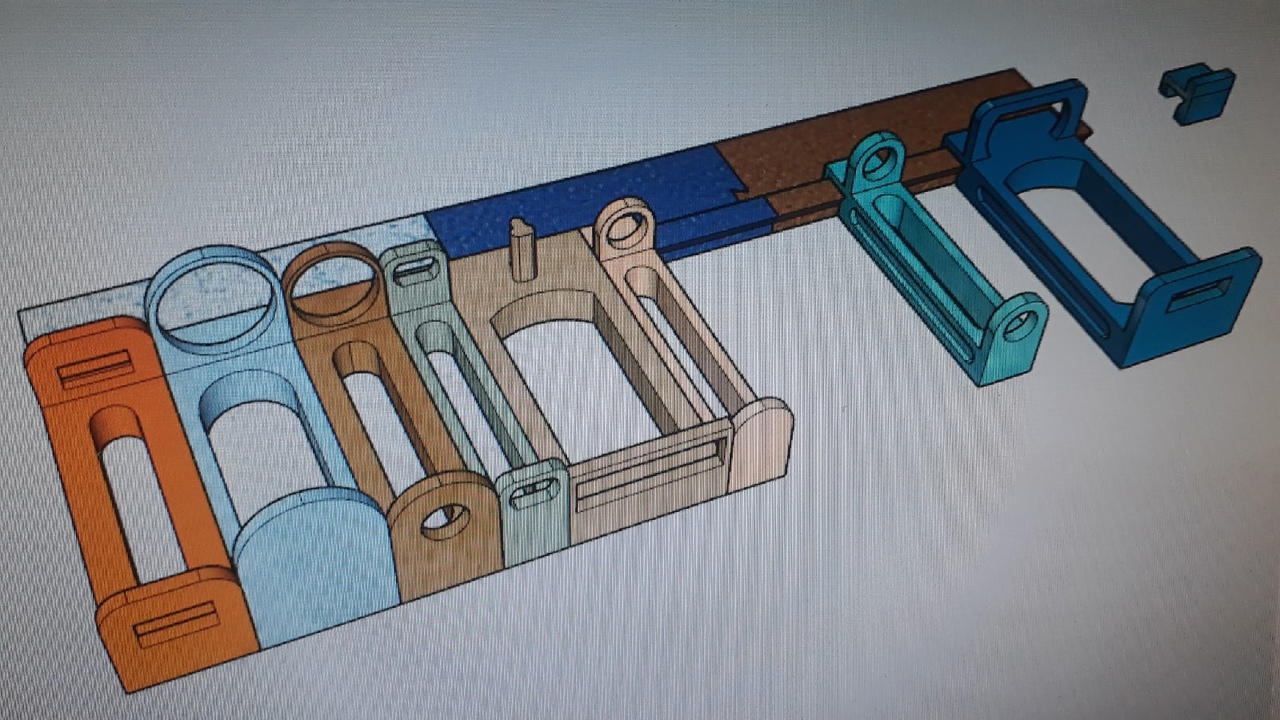 3D kontrplak yazıcılar için organizatör (Plastik Aparattır!!!)