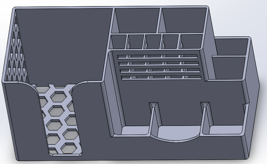 Kalemler, kurşun kalemler, kağıt parçaları ve küçük eşyalar için organizatör (Plastik Aparattır!!!)