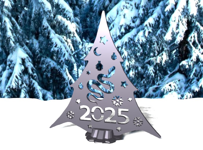 Yılanlı Noel ağacı 2025 (Plastik Aparattır!!!)