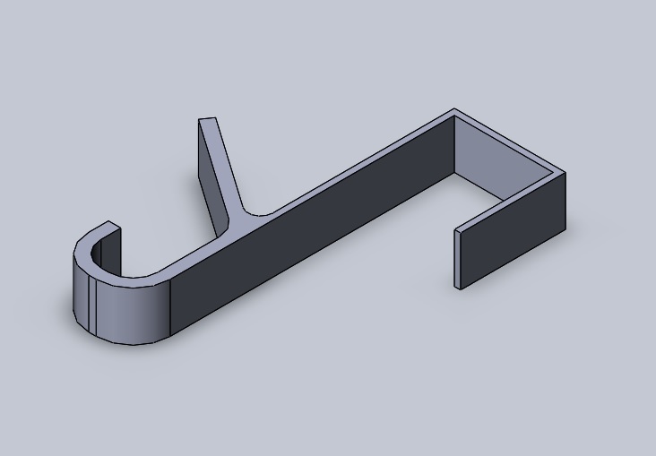 3d модель вешалка крючок