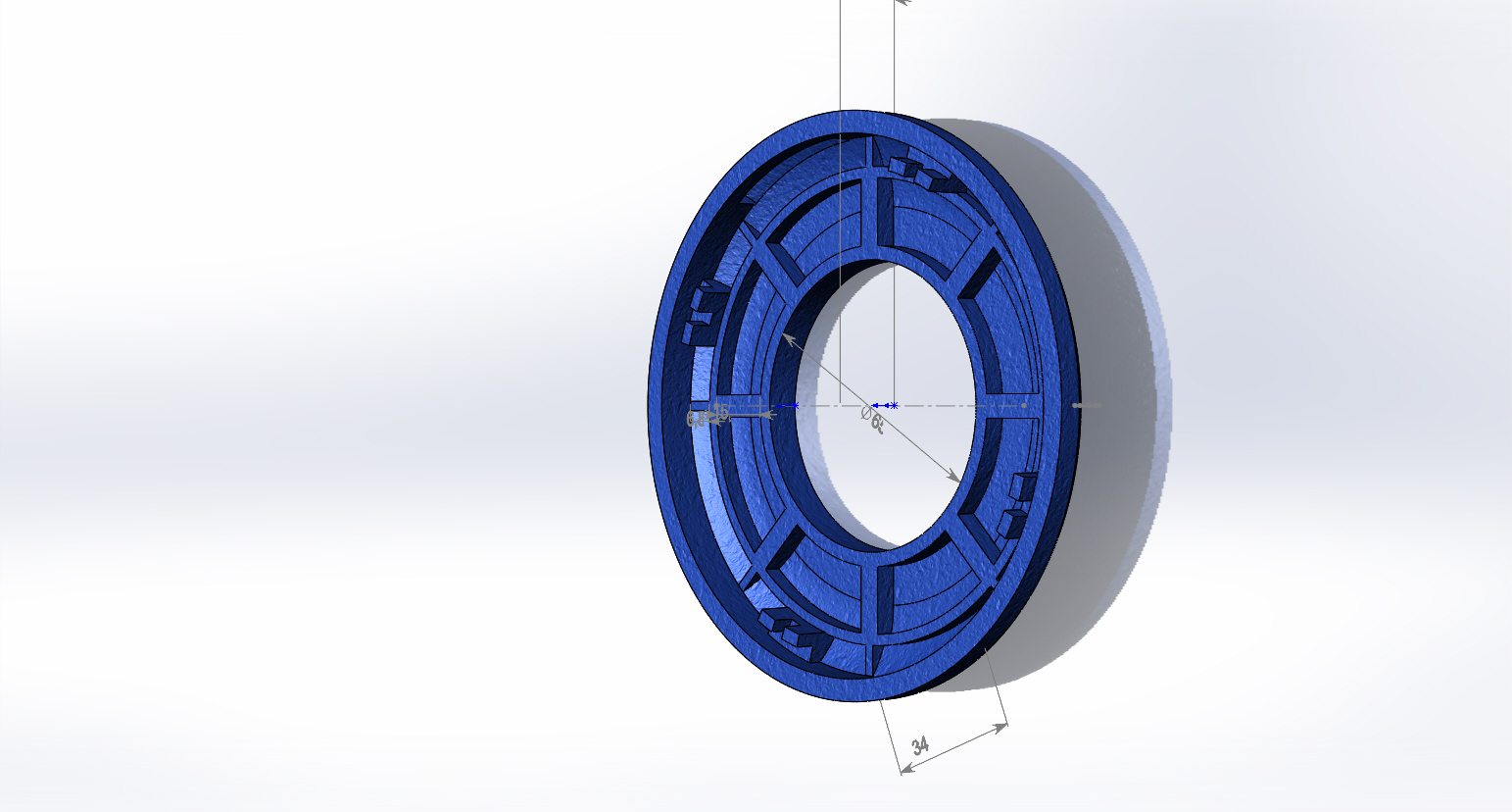 Makaranın bir fırça kesici üzerindeki alt kısmı (makara evrenseldir, bir somunla sabitlenmiştir) (Plastik Aparattır!!!)