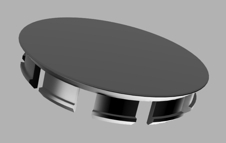 Cap \ Döküm arabası diski 57mm için fiş (Plastik Aparattır!!!)