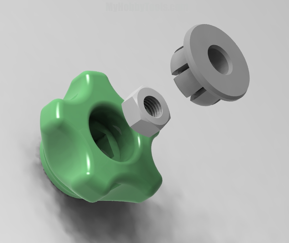 3d модель Барашек для болтов и гаек M8 для 3d принтера - скачать ...?