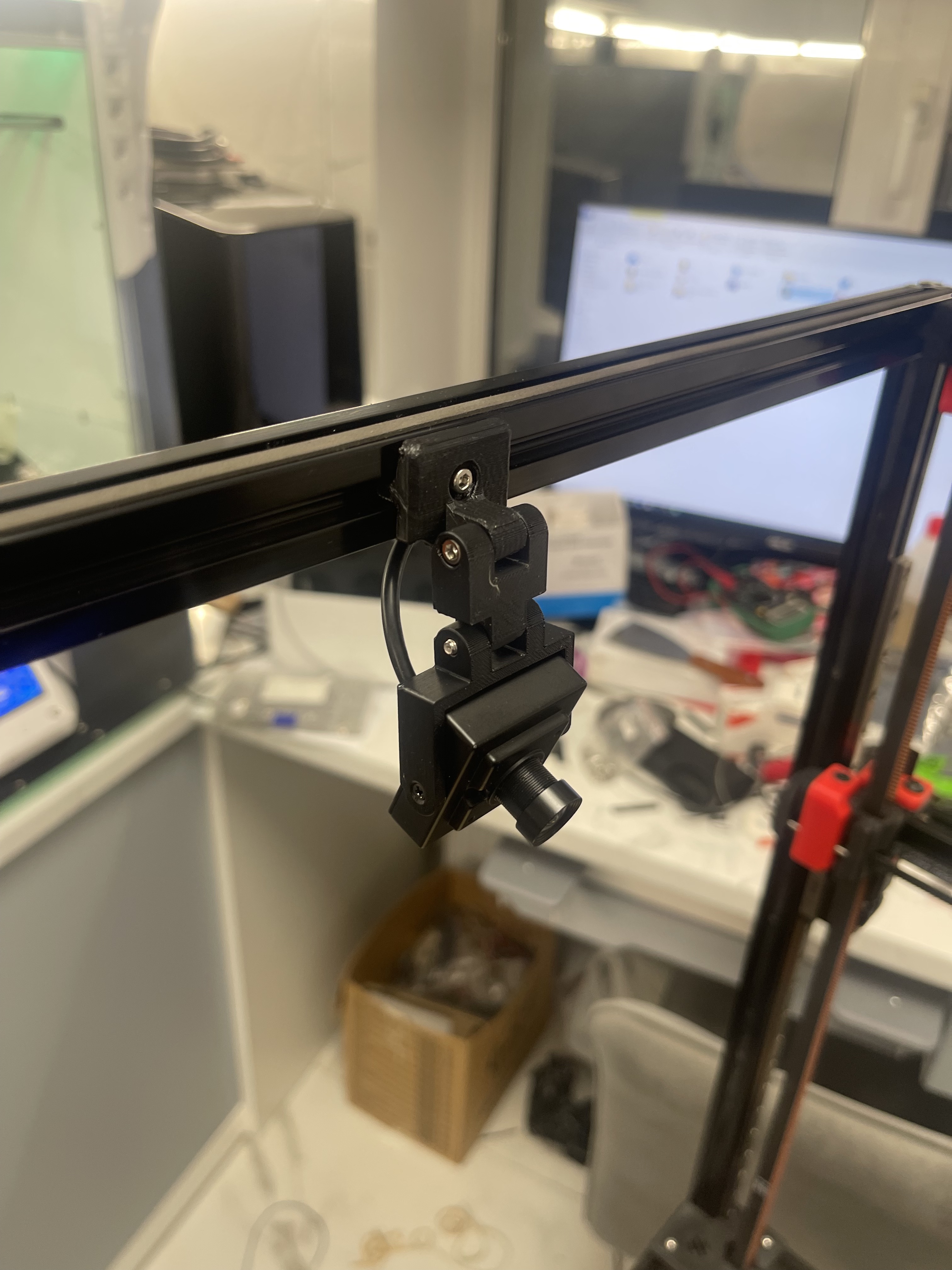 Yazıcının profil borusu için kamera montajı Voron 2.4 (Plastik Aparattır!!!)