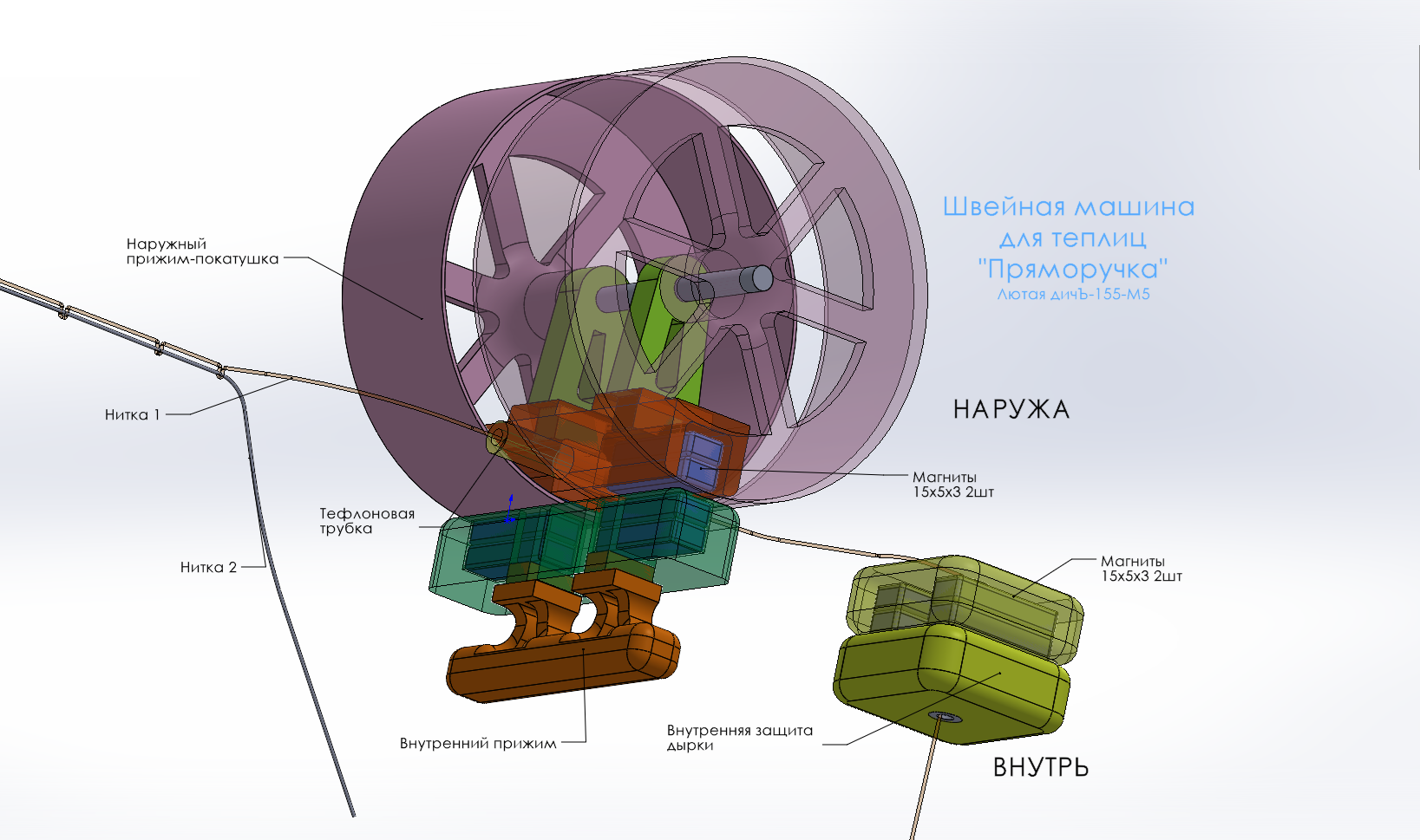 Seralar için dikiş makinesi. "Doğrudan". FIERCE DICH-155-M5. (Plastik Aparattır!!!)