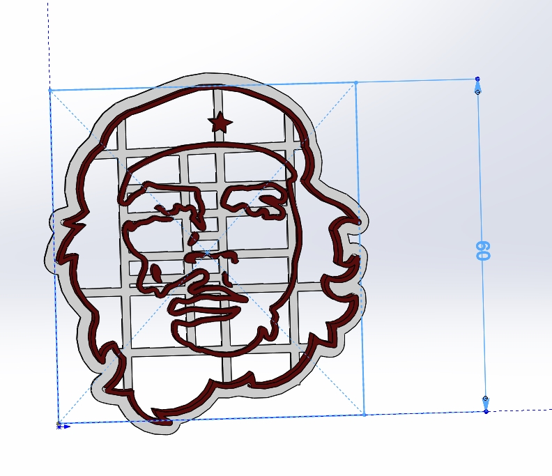 Cher Guevara Kurabiyeleri - 6 cm (Plastik Aparattır!!!)