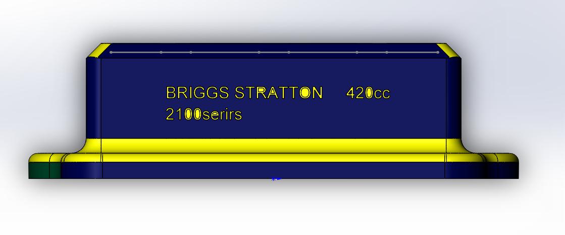 Briggs Stratton 420cc 2100 Serisi Hava Filtre Kapağı. (Plastik Aparattır!!!)