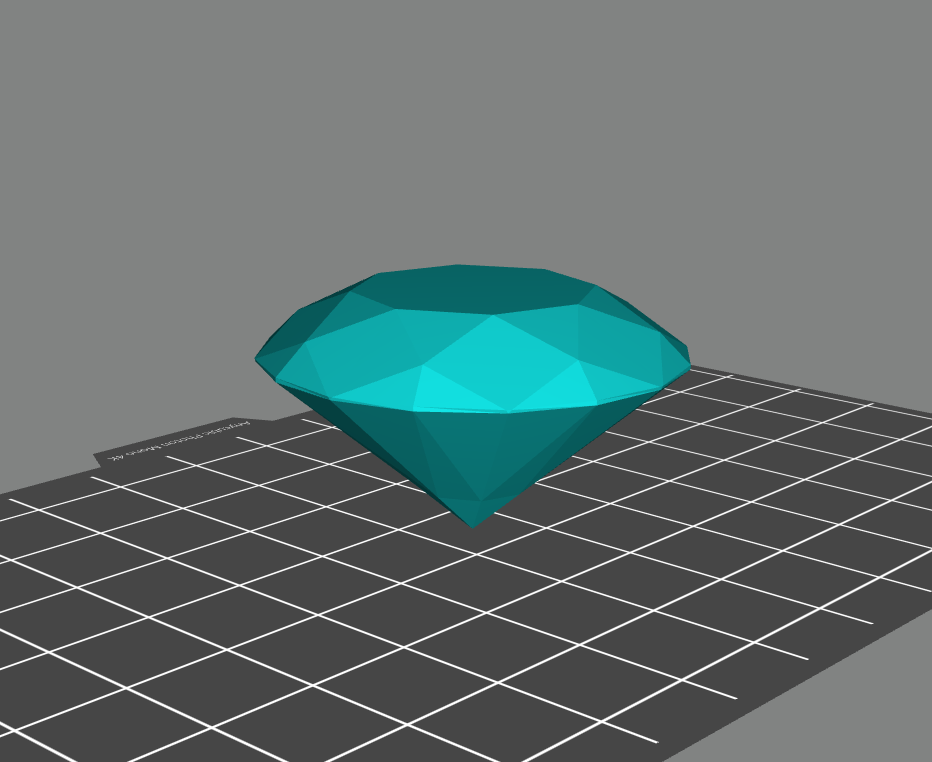 3d модель Бриллиант классический для 3d принтера - скачать бесплатно 3д ...