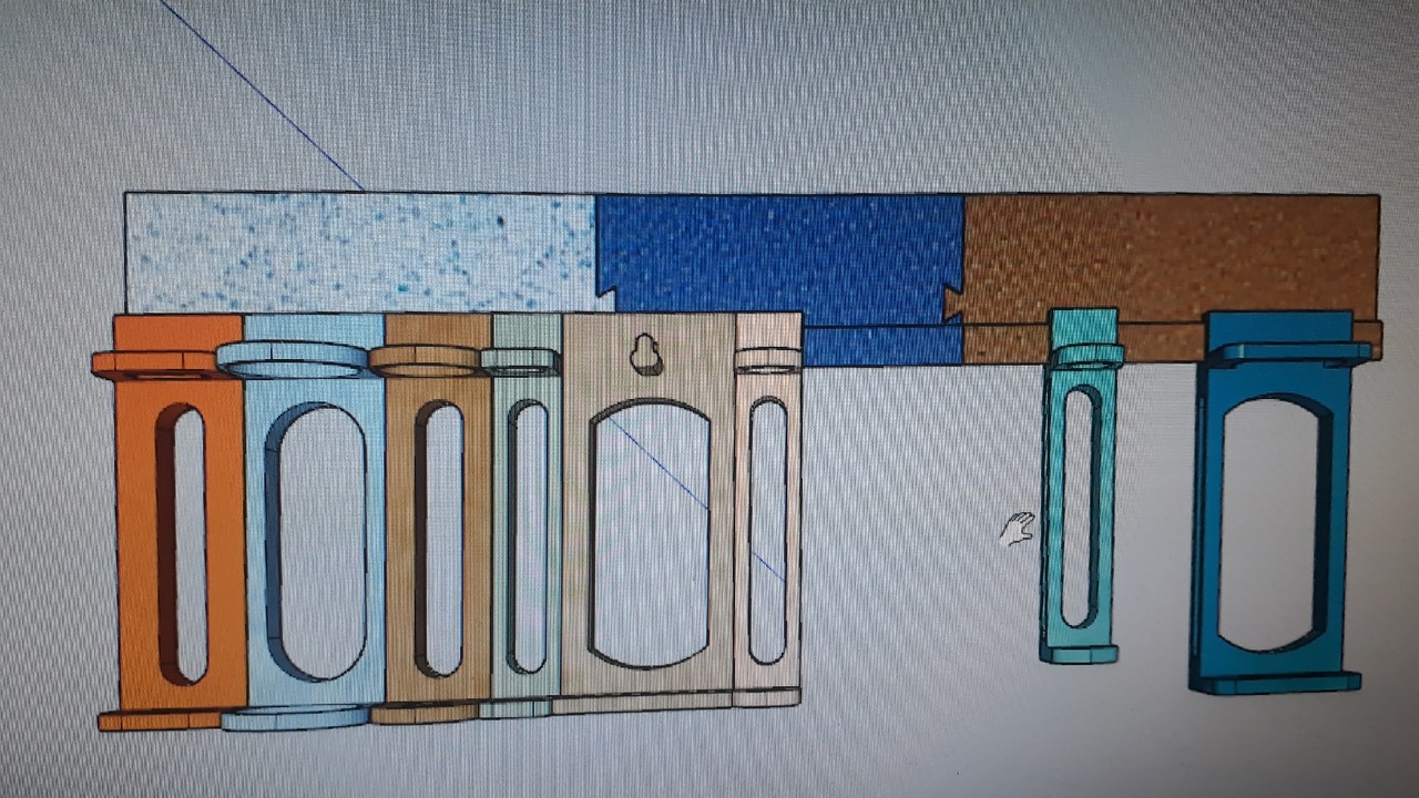 3D kontrplak yazıcılar için organizatör (Plastik Aparattır!!!)
