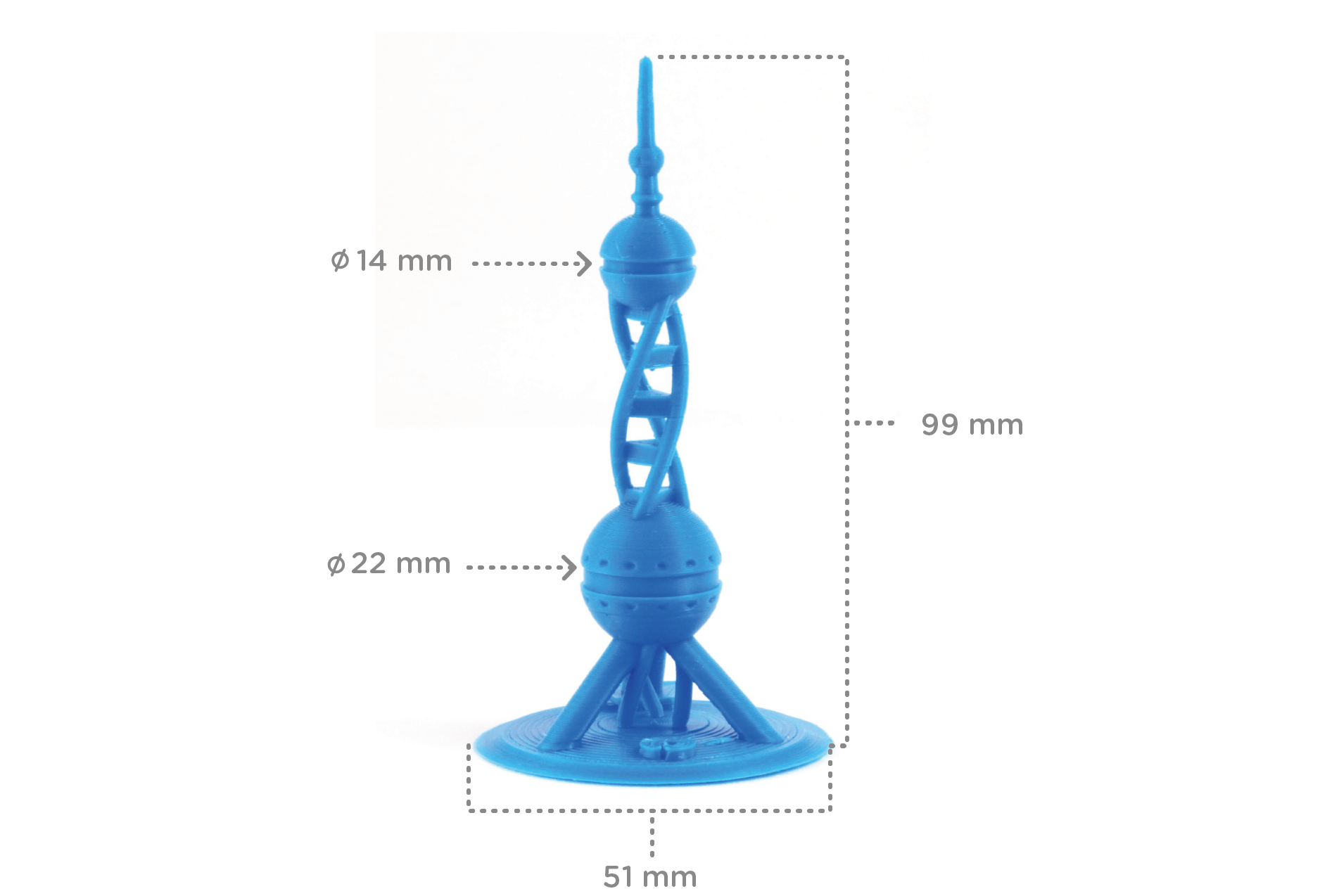 3d модель Калибровочная модель PolyPearl Tower для 3d принтера ...