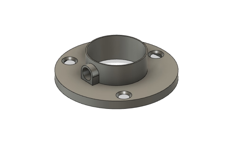 Yuvarlak profil tabanı 26mm (Plastik Aparattır!!!)