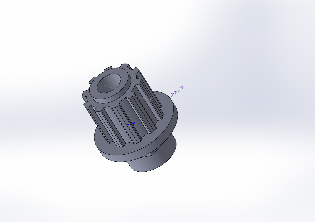 Bir bileme makinesinin dişlisi. (Plastik Aparattır!!!)