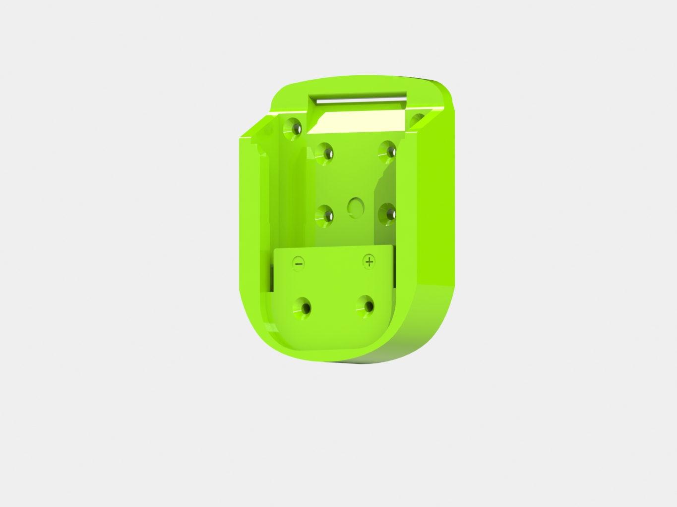 Makita uyumlu 18V pillerin duvar tutucusu (Plastik Aparattır!!!)