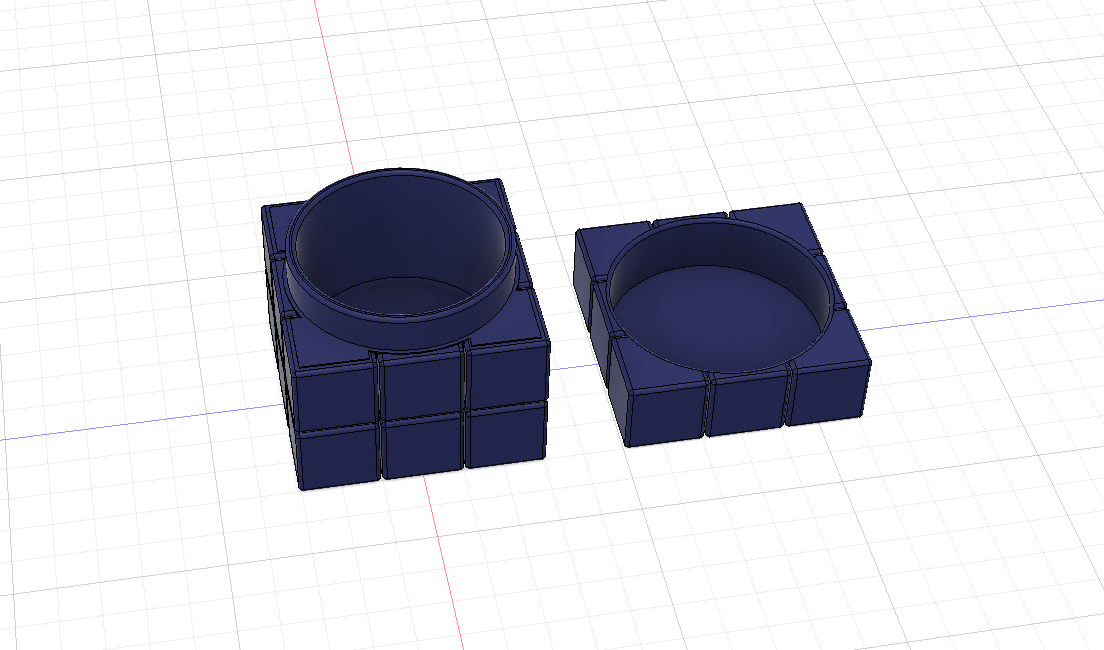 Rubik küpü şeklinde bir kutu düzenleyici. (Plastik Aparattır!!!)