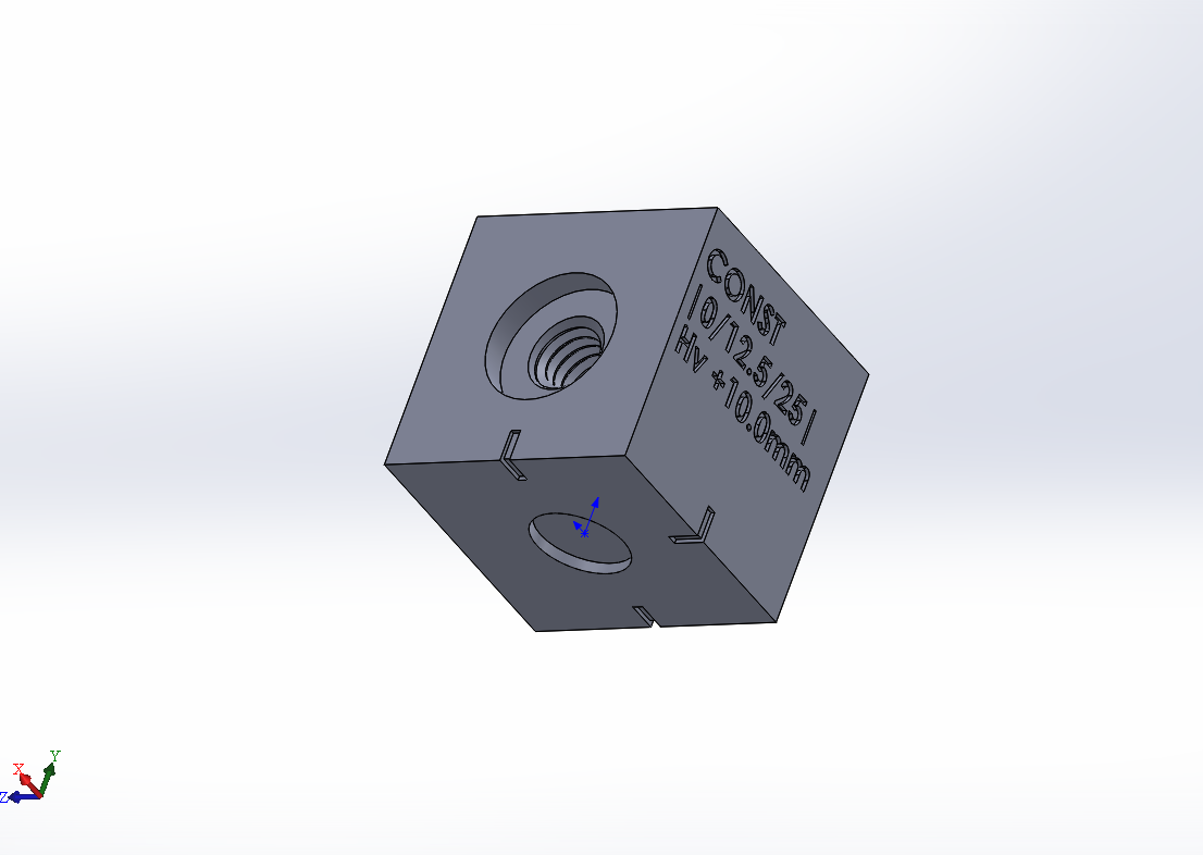 Jeodezik Küp (Geokub) 25mm (Mod.2) (Plastik Aparattır!!!)