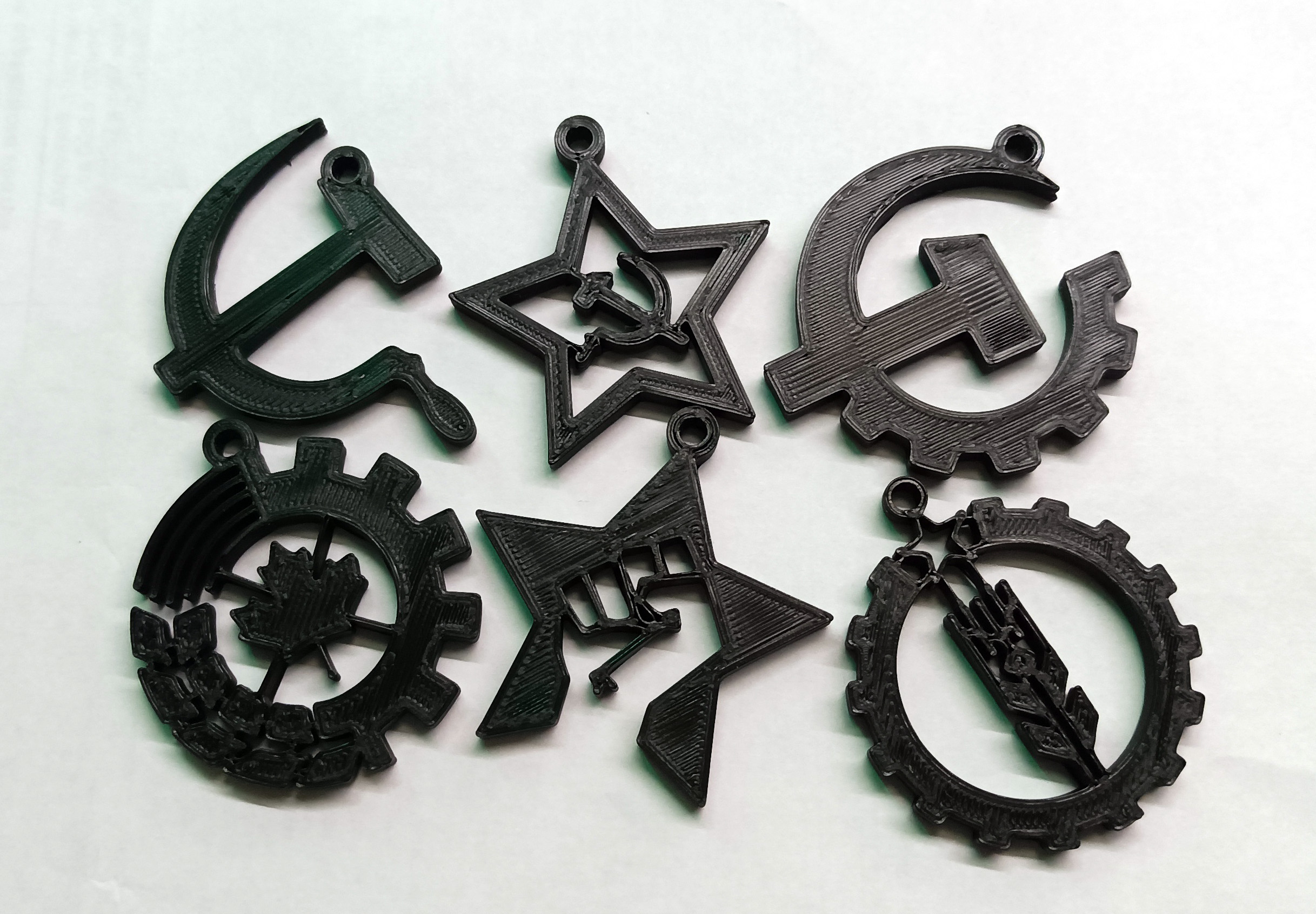 Formda Sosyalist Amblemler/Logolar (Plastik Aparattır!!!)