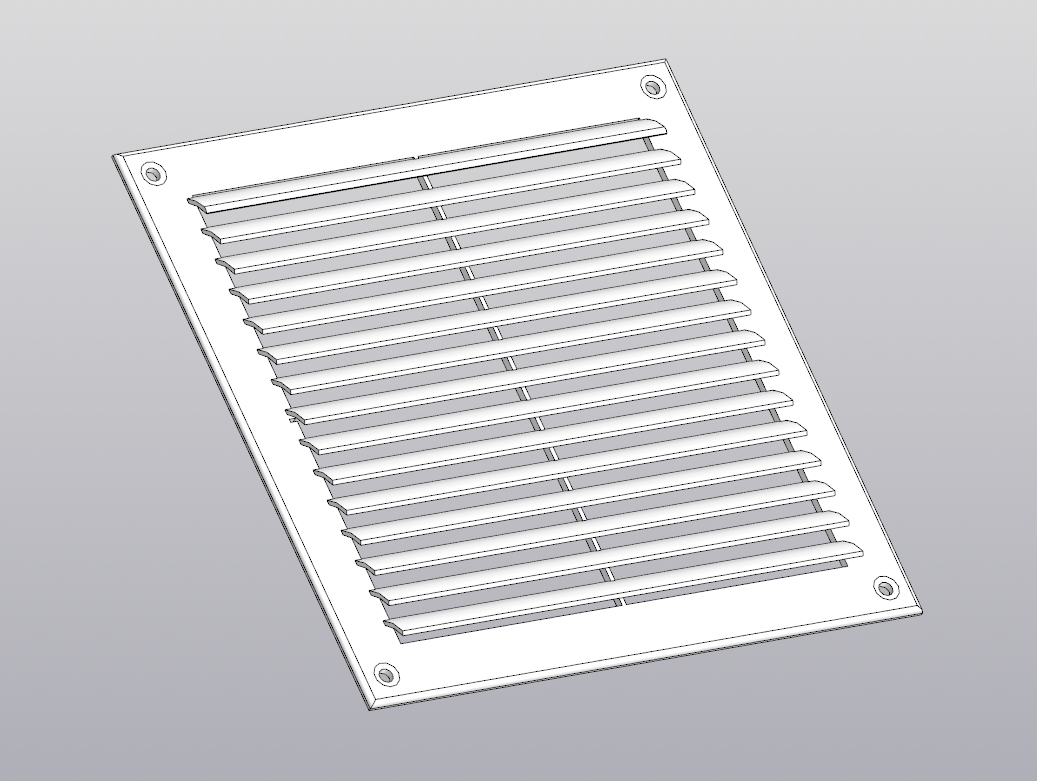 Havalandırma ızgarası (210x210 mm) (Plastik Aparattır!!!)