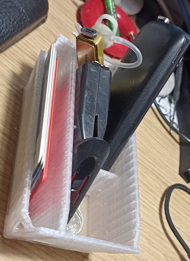 Kartlar, madeni paralar ve çöpler için bir Logan'ın sapı altında bina (Plastik Aparattır!!!)