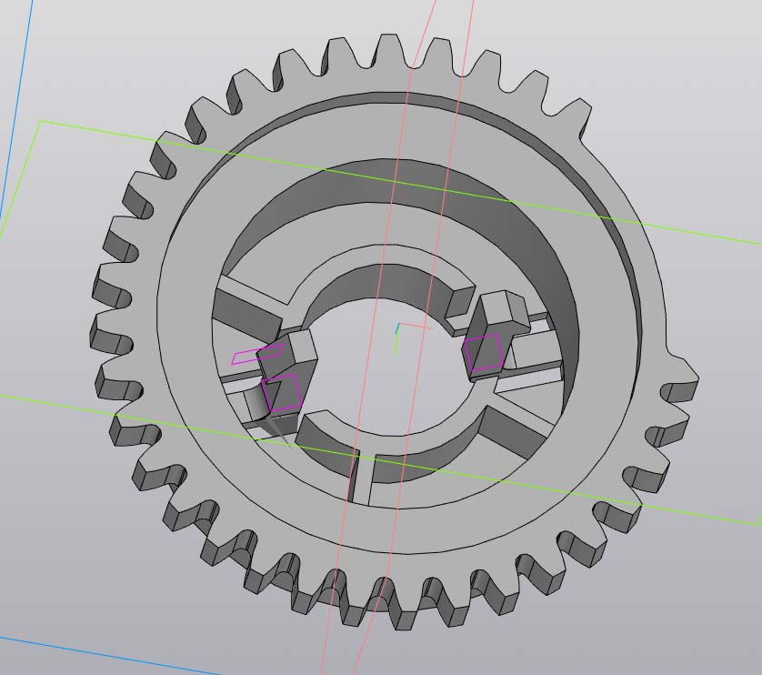 Yakalama silindirinin dişlisi (yarılardan biri) RM1-2046-000 | MFP Canon I-Sensys MF229DW için RM1-2046-000000 (Plastik Aparattır!!!)