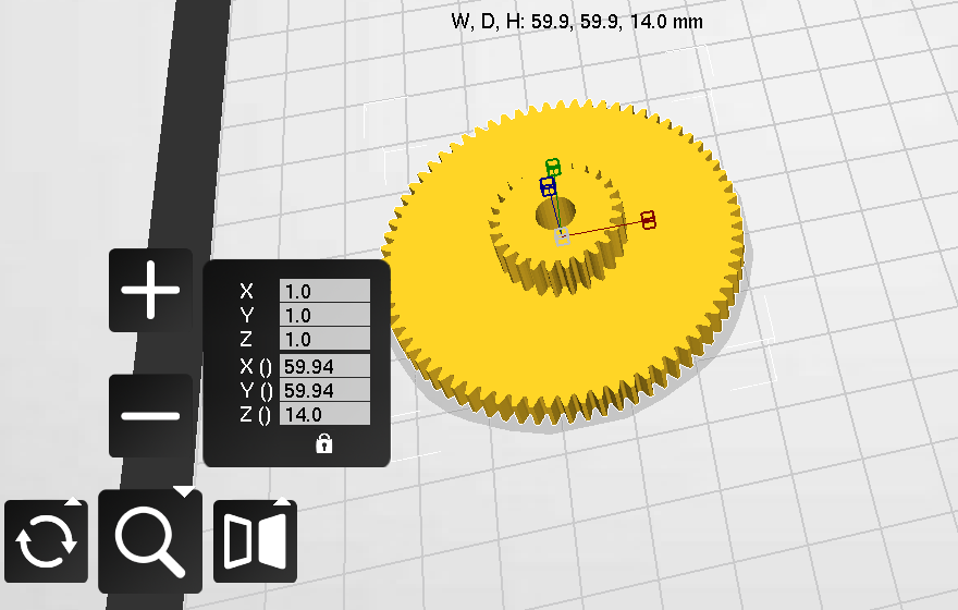 dişli z = 72 d = 59 2- z = 25 d = 22 (Plastik Aparattır!!!)