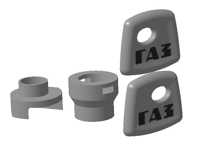 Kapı Kilitlerinin Anahtarlarını Takmak İçin Parçalar Vaz 2170 (2110) Gaz 52, 53 (Plastik Aparattır!!!)