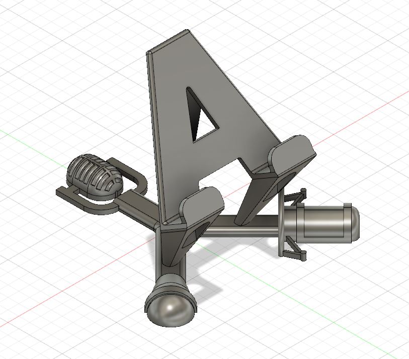 Adı A harfiyle başlayan bir müzisyen için akıllı telefon standı (Plastik Aparattır!!!)