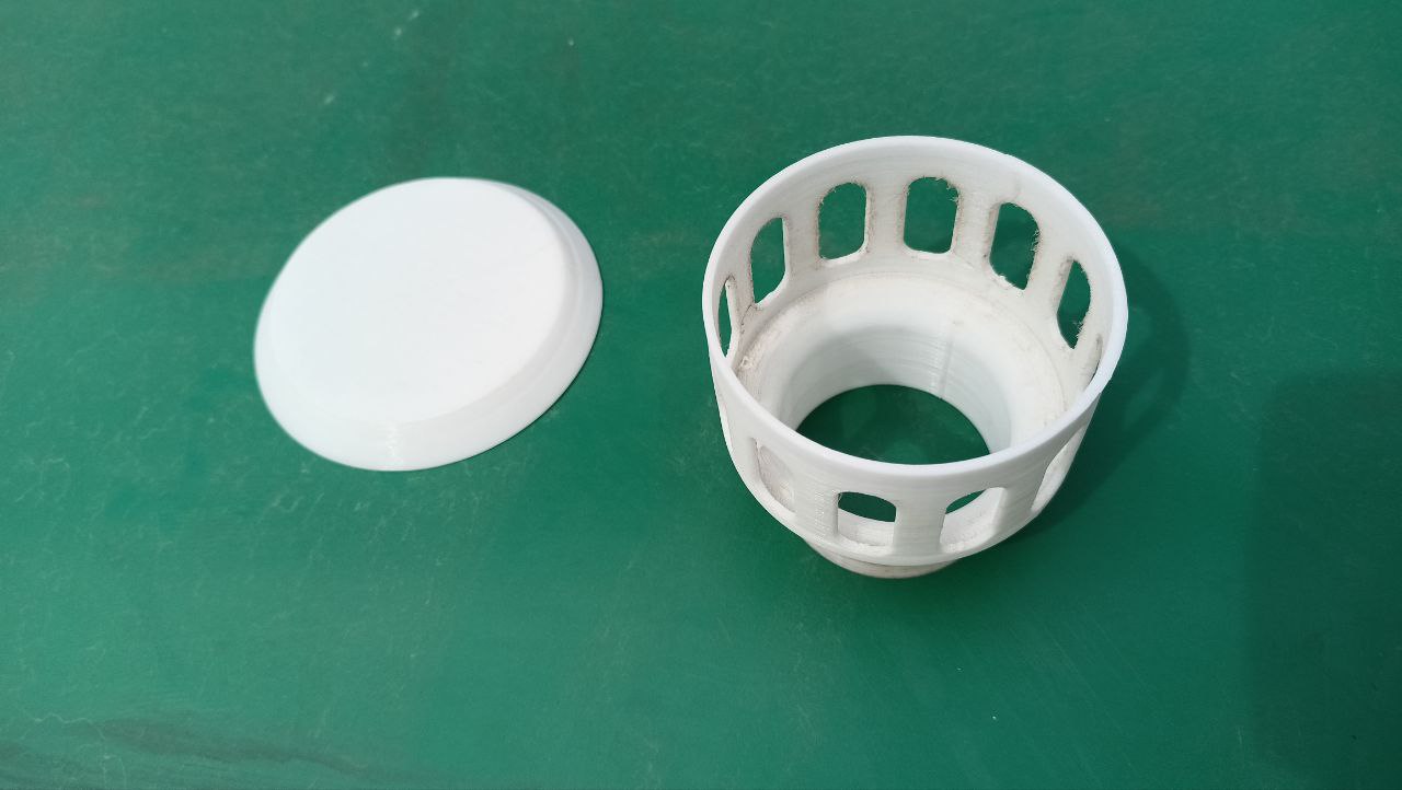 50 mm'lik bir boru için havalandırma şemsiyesi (Plastik Aparattır!!!)