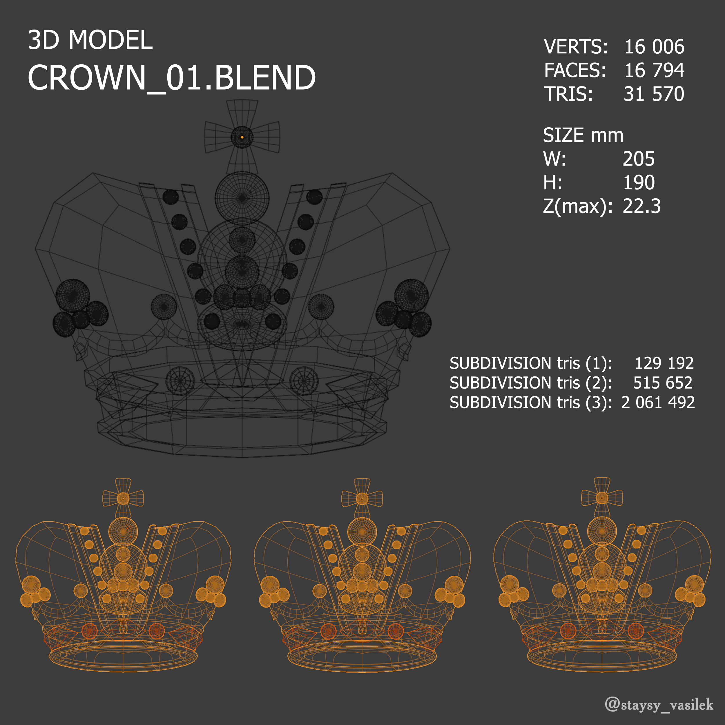 Crown / Bas -Relief (Plastik Aparattır!!!)